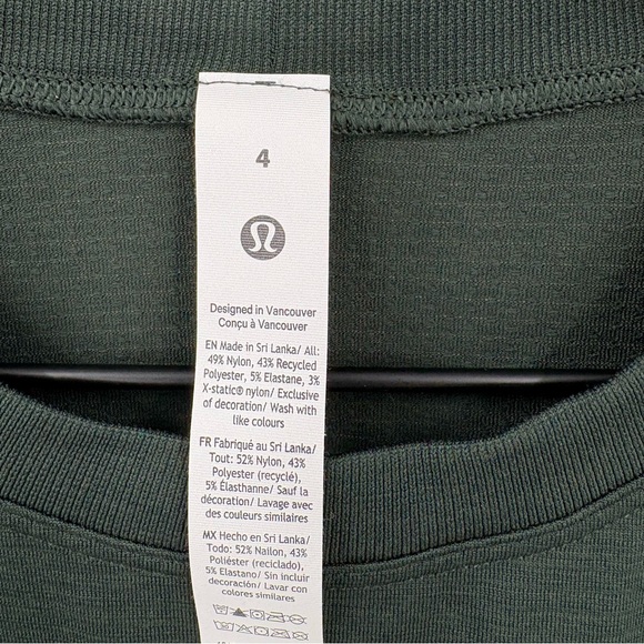 Lululemon Swiftly Relaxed Long Sleeve Tee Legacy Green Size 4 New - Picture 10 of 10